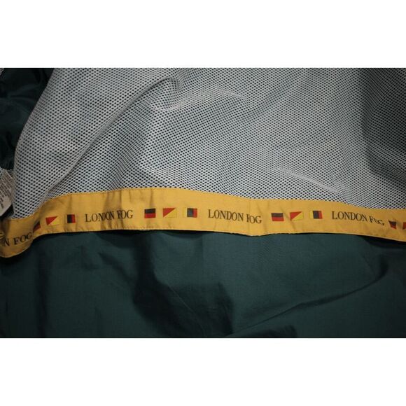 Vintage London Fog Outdoor Gear Jacket - Green/Yellow Windbreaker, Size Medium - Picture 6 of 10